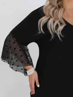 Платье-трансформер чёрное трикотажное Dora(фото7)