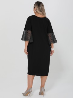 Платье-трансформер чёрное трикотажное Dora(фото9)