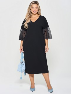 Платье-трансформер чёрное трикотажное Dora(фото8)