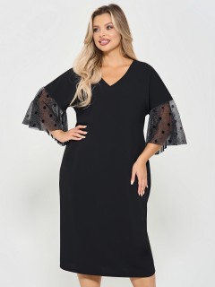 Платье-трансформер чёрное трикотажное Dora(фото6)