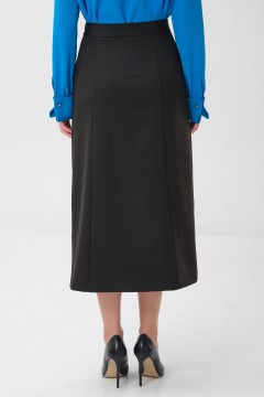 Юбка чёрная с декоративными цветами Priz(фото6)