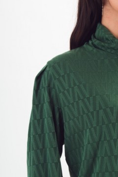 Джемпер трикотажный тёмно-зелёный Braslava(фото3)
