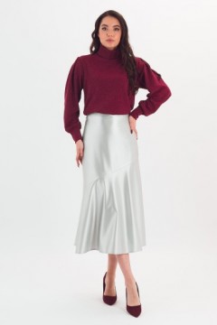 Джемпер трикотажный бордовый с люрексом Braslava(фото2)