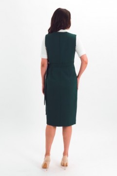 Сарафан тёмно-зелёный с запахом Braslava(фото5)