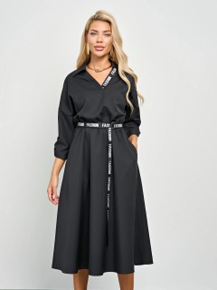 Платье чёрное с карманами Jetty(фото9)