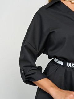 Платье чёрное с карманами Jetty(фото6)