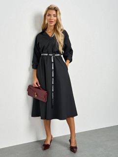 Платье чёрное с карманами Jetty(фото11)