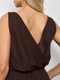 Комбинезон шоколадного цвета без рукавов Jetty(фото8)