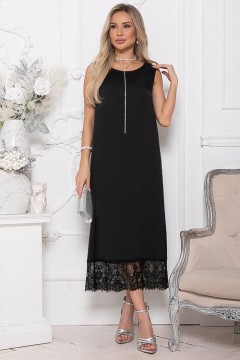 Платье чёрное из шёлка Avili