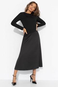 Платье чёрное комбинированное Charutti