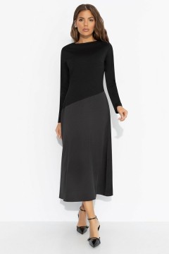 Платье чёрное комбинированное Charutti(фото7)