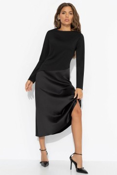 Платье чёрное комбинированное Charutti(фото2)