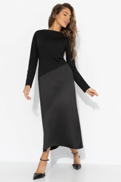 Платье чёрное комбинированное Charutti(фото6)