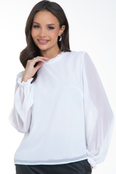 Блузка шифоновая белого цвета Diolche(фото5)