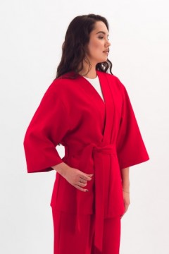 Жакет красный с поясом Braslava(фото6)