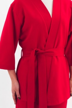 Жакет красный с поясом Braslava(фото5)