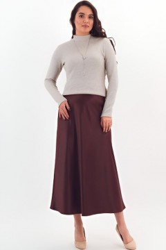 Юбка-колокол коричневого цвета Braslava