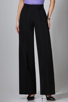 Брюки-палаццо чёрные с карманами Широкие возможности, тренд SelenaSonata