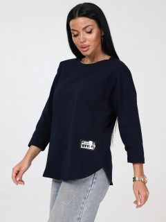 Футболка трикотажная синего цвета Iv-capriz(фото4)