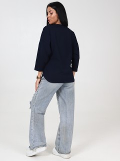 Футболка трикотажная синего цвета Iv-capriz(фото6)