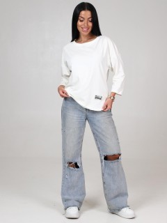 Футболка трикотажная молочного цвета Iv-capriz(фото3)