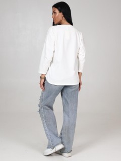 Футболка трикотажная молочного цвета Iv-capriz(фото6)