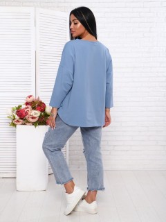 Футболка трикотажная голубого цвета Iv-capriz(фото5)