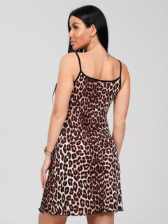 Сорочка ночная трикотажная с леопардовым принтом Iv-capriz(фото8)