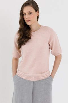 Блуза вязаная цвета пыльная роза Priz