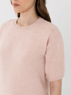 Блуза вязаная цвета пыльная роза Priz(фото3)