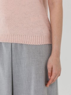 Блуза вязаная цвета пыльная роза Priz(фото4)