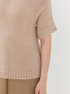 Блуза вязаная бежевого цвета Priz(фото5)