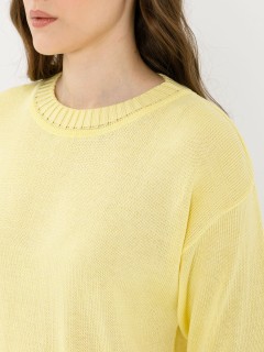 Блуза вязаная жёлтого цвета Priz(фото4)