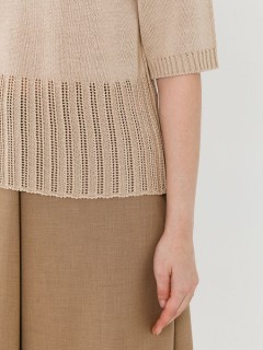 Блуза вязаная бежевого цвета Priz(фото5)