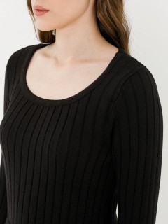 Джемпер вязаный чёрный Priz(фото3)