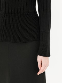 Джемпер вязаный чёрный Priz(фото5)