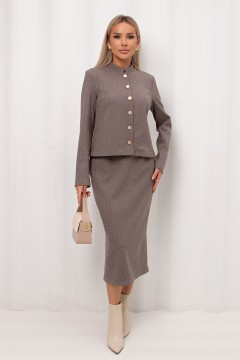 Жакет укороченный с длинными рукавами Агнес №1 Valentina(фото6)