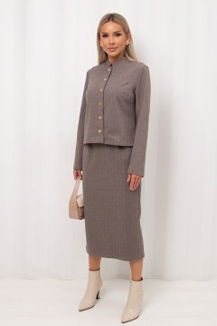 Жакет укороченный с длинными рукавами Агнес №1 Valentina(фото4)