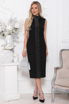 Платье нарядное чёрное без рукавов Avili