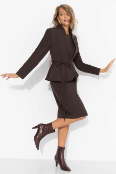 Костюм-двойка в коричневом цвете Charutti(фото6)