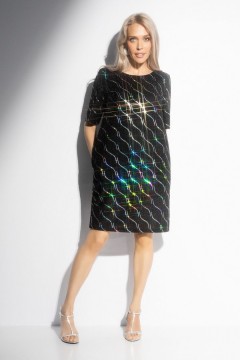 Платье чёрное с карманами Charutti(фото5)