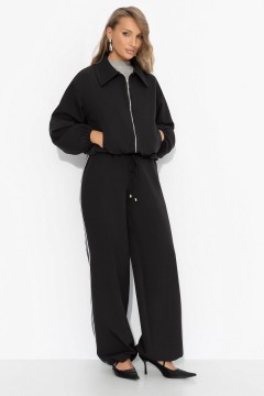 Костюм чёрный в стиле спорт-шик Charutti(фото2)