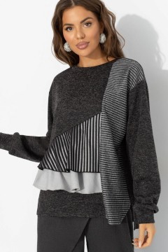 Свитшот комбинированный чёрный Charutti(фото5)