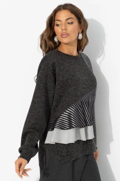 Свитшот комбинированный чёрный Charutti(фото3)