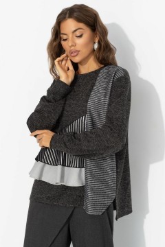 Свитшот комбинированный чёрный Charutti(фото6)