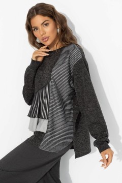 Свитшот комбинированный чёрный Charutti(фото2)