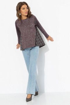 Лонгслив комбинированный бордового цвета Charutti(фото2)