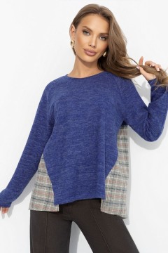 Лонгслив комбинированный синего цвета Charutti