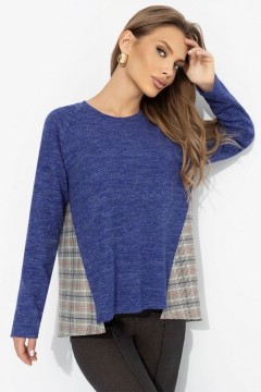 Лонгслив комбинированный синего цвета Charutti(фото5)