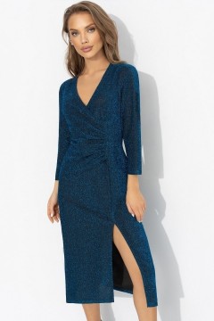 Платье нарядное трикотажное с люрексом Charutti(фото2)